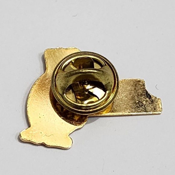 Vintage Syosset NY Soccer Club Enamel Pin Red Gold Limited Pin Football Club - Picture 4 of 6